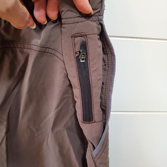 Gap mens size M brown swim trunks zippered cell phone pocket drawstring mesh - Picture 4 of 4